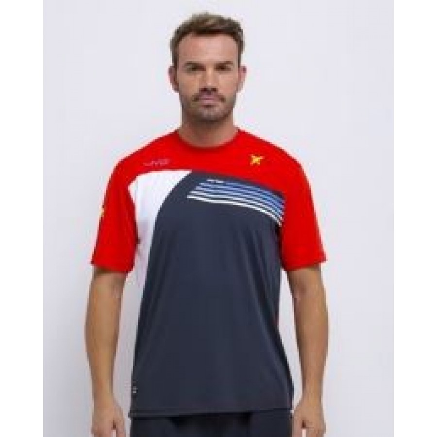 DROP SHOT T-SHIRT GREY INVICTUS PADDLE CLOTHING - Barata Oferta Outlet