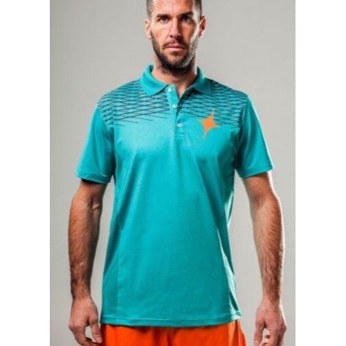 Abbigliamento tennis paddle POLO Green Grid Abbigliamento tennis paddle POLO Green Grid