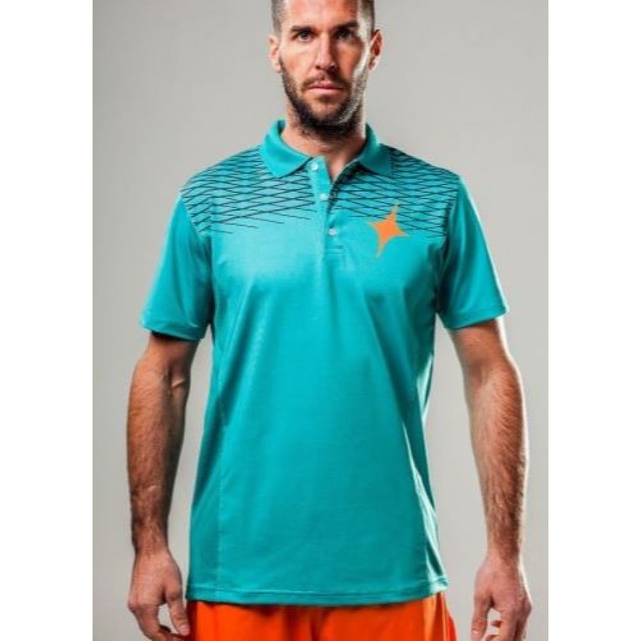 Abbigliamento tennis paddle POLO Green Grid  PADELPOINT Abbigliamento tennis paddle POLO Green Grid