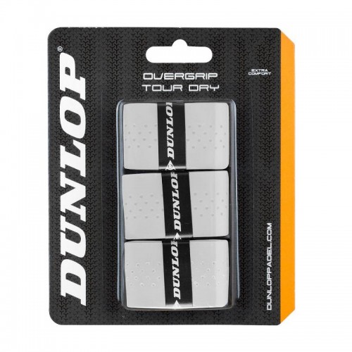 Blister Dunlop 3 Overgrips Tour Blanco Secco Blister Dunlop 3 Overgrips Tour Blanco Secco