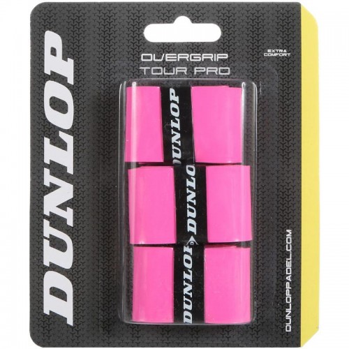 Blister Dunlop 3 Overgrips Tour Pro Fluoro Rosa Blister Dunlop 3 Overgrips Tour Pro Fluoro Rosa
