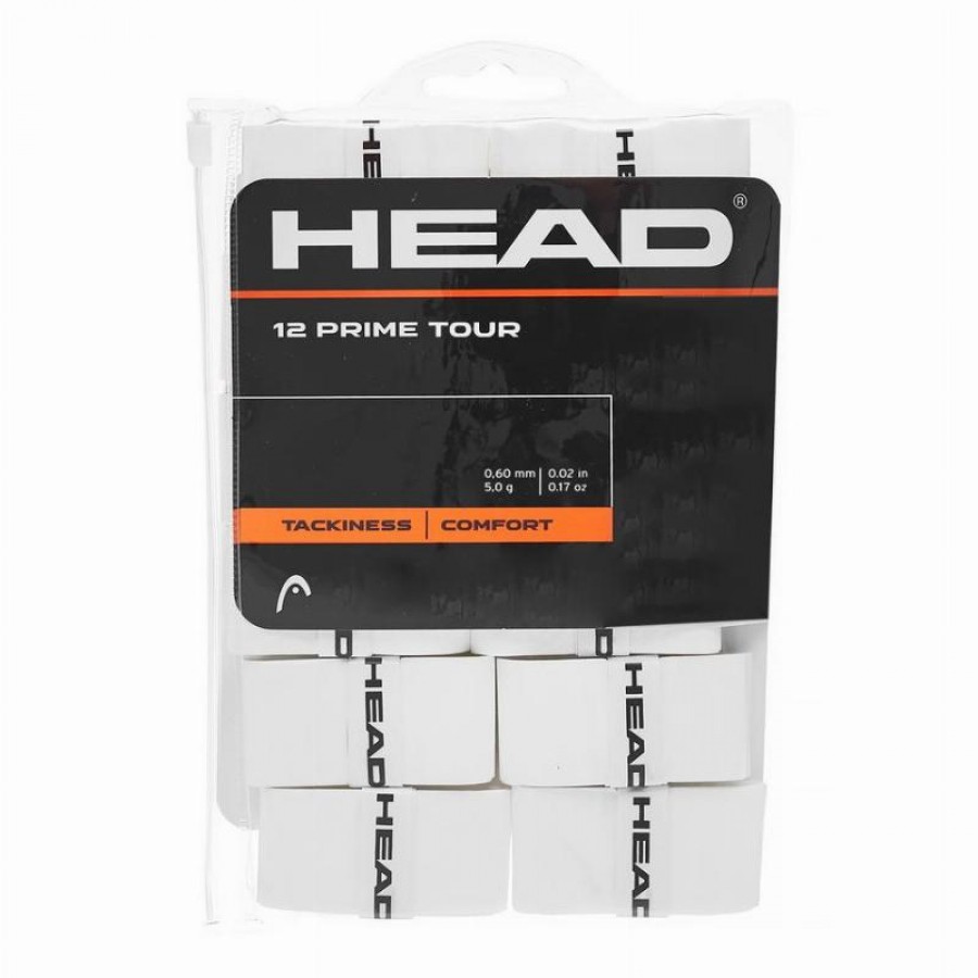 Blister Overgrips Head Prime Tour White 12 Units