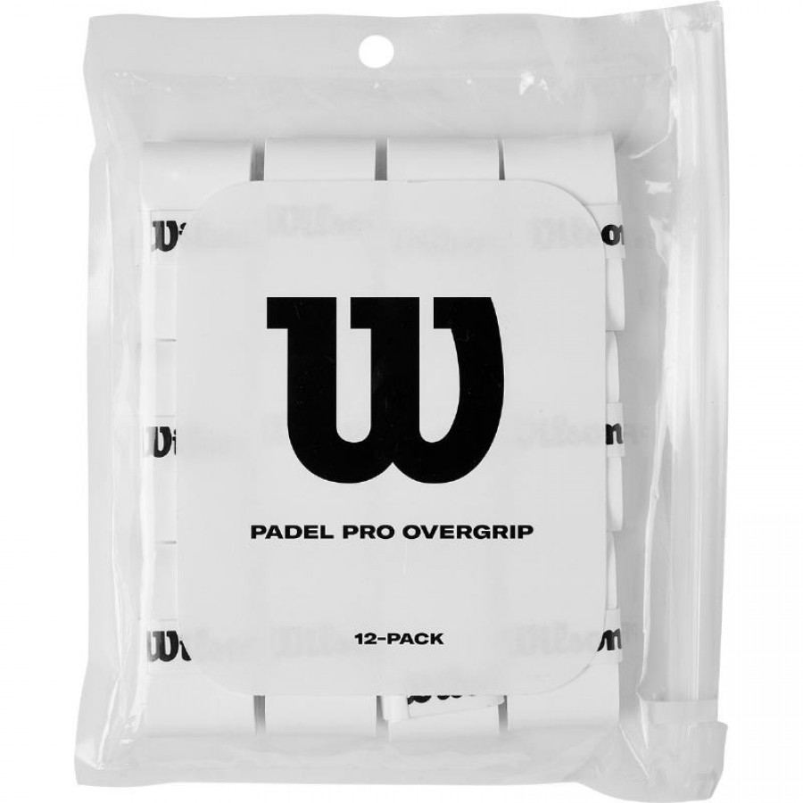 Blister Wilson Padel Pro White 12 Overgrips