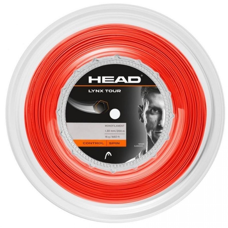 Bobina Cordaje 200m Head Lynx Tour 1,30mm Naranja  Oferta + Barato