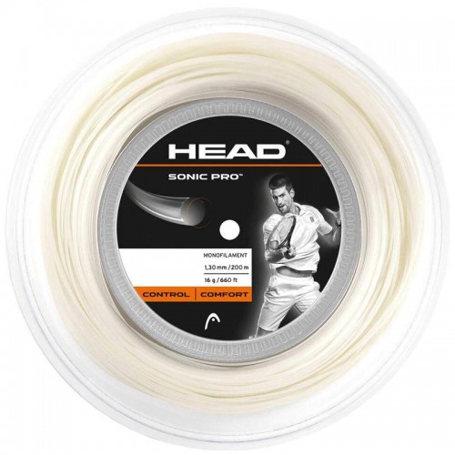 200m Head Sonic Pro 1.30mm Carretel de Corda Branca 200m Head Sonic Pro 1.30mm Carretel de Corda Branca