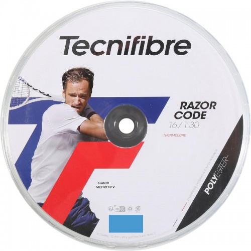 Bobina de Corda 200m Tecnifibre Codigo da navalha 1,30mm Azul Bobina de Corda 200m Tecnifibre Codigo da navalha 1,30mm Azul
