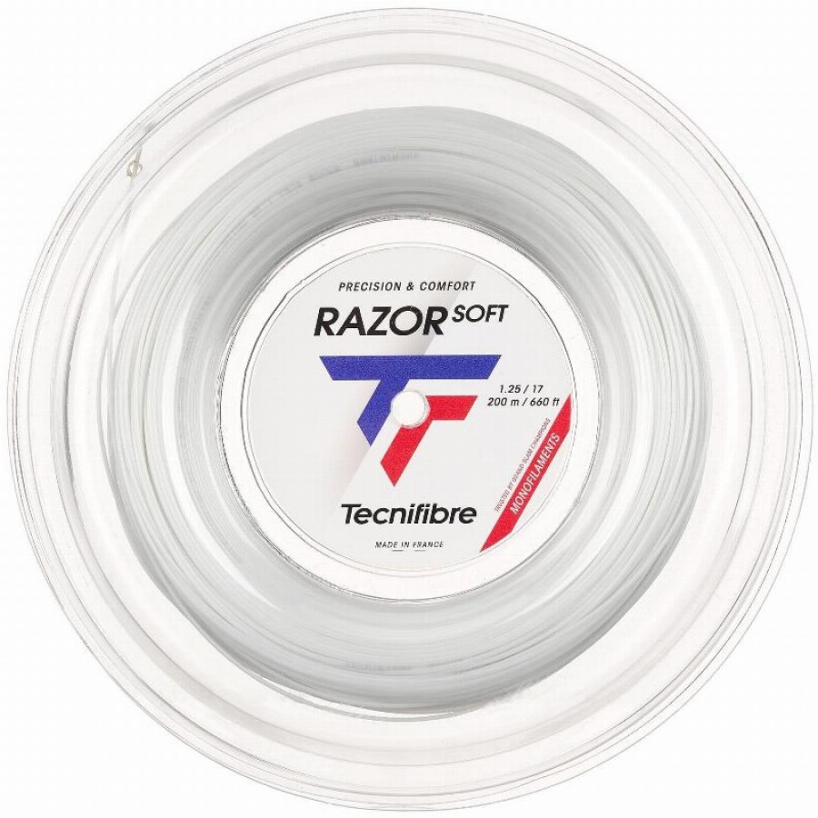 Cordaje 200m Tecnifibre Razor Soft 1,25mm White Reel  Offer + Cheap