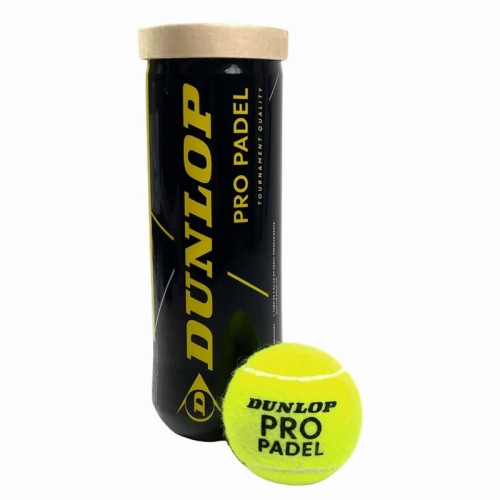 Bote de 3 Pelotas Dunlop Pro Padel Bote de 3 Pelotas Dunlop Pro Padel