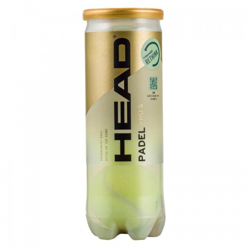 Bote de 3 Pelotas Head Padel Pro S Bote de 3 Pelotas Head Padel Pro S