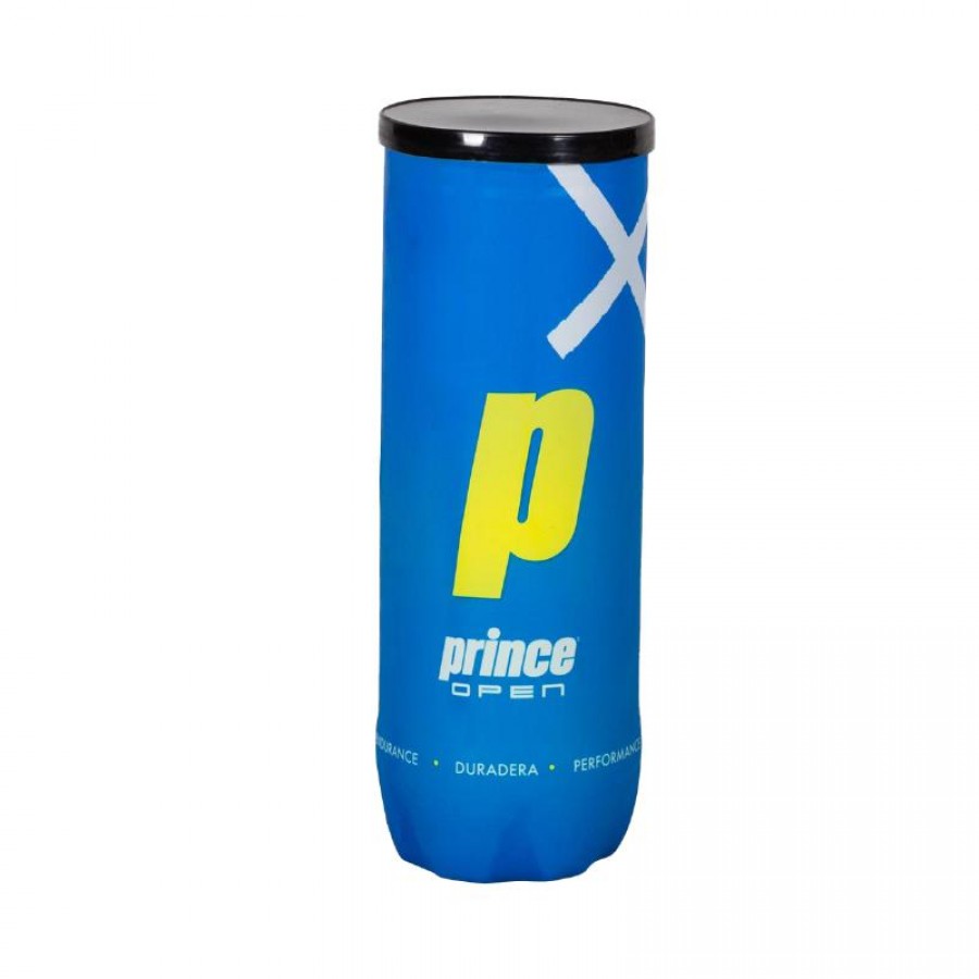 Canette de 3 balles ouvertes Prince Padel  Offre - Pas cher