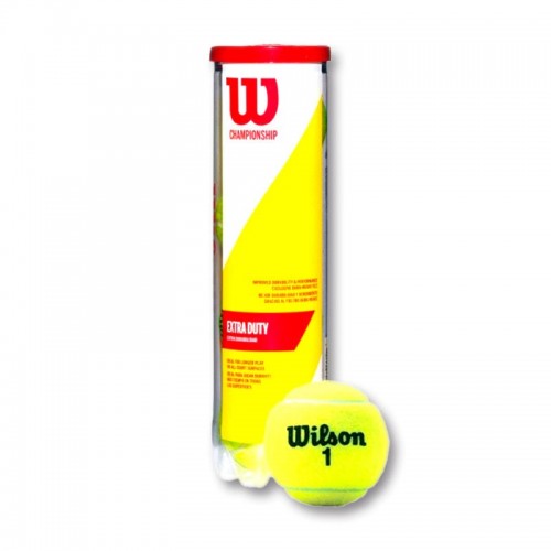 Bote de 4 Pelotas Wilson Championship Extra Duty Bote de 4 Pelotas Wilson Championship Extra Duty