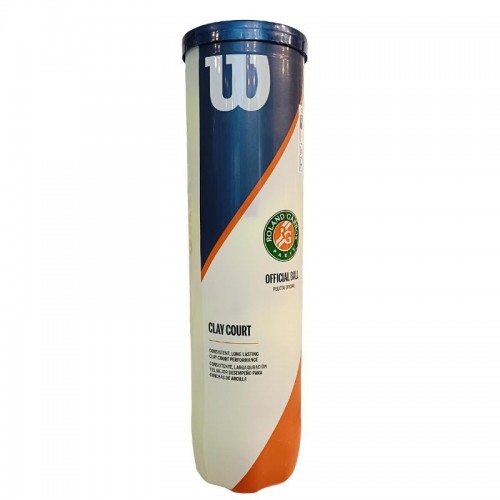 Bote de 4 Pelotas Wilson Roland Garros Clay Court Bote de 4 Pelotas Wilson Roland Garros Clay Court