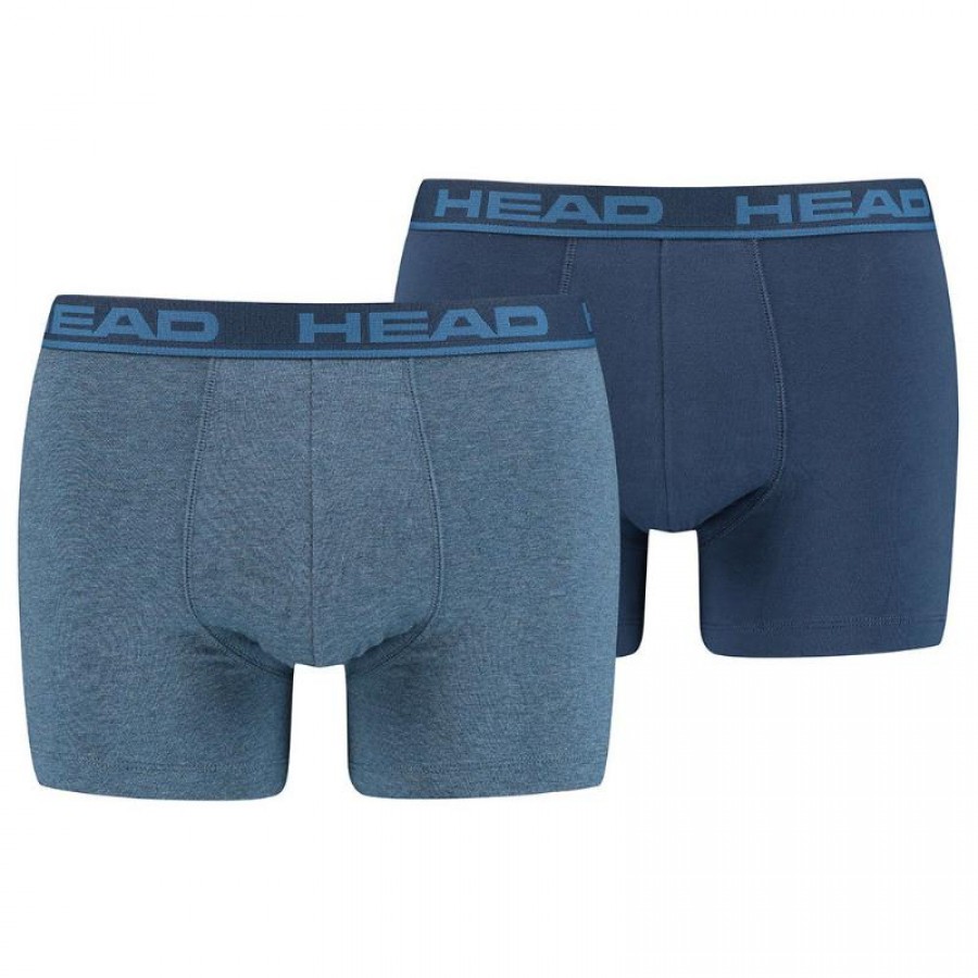Boxers Head Basic Azul Cielo 2 Unidades  Oferta + Barato