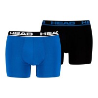 Boxers Head Basic Azul Indigo Negro 2 Unidades  Oferta + Barato