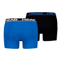 Boxers Head Basic Azul Indigo Negro 2 Unidades  Oferta + Barato