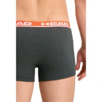 Head Basic Boxers Grey Red 2 Units