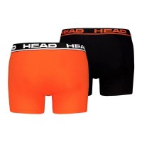 Boxers Head Basic Naranja Negro 2 Unidades  Oferta + Barato