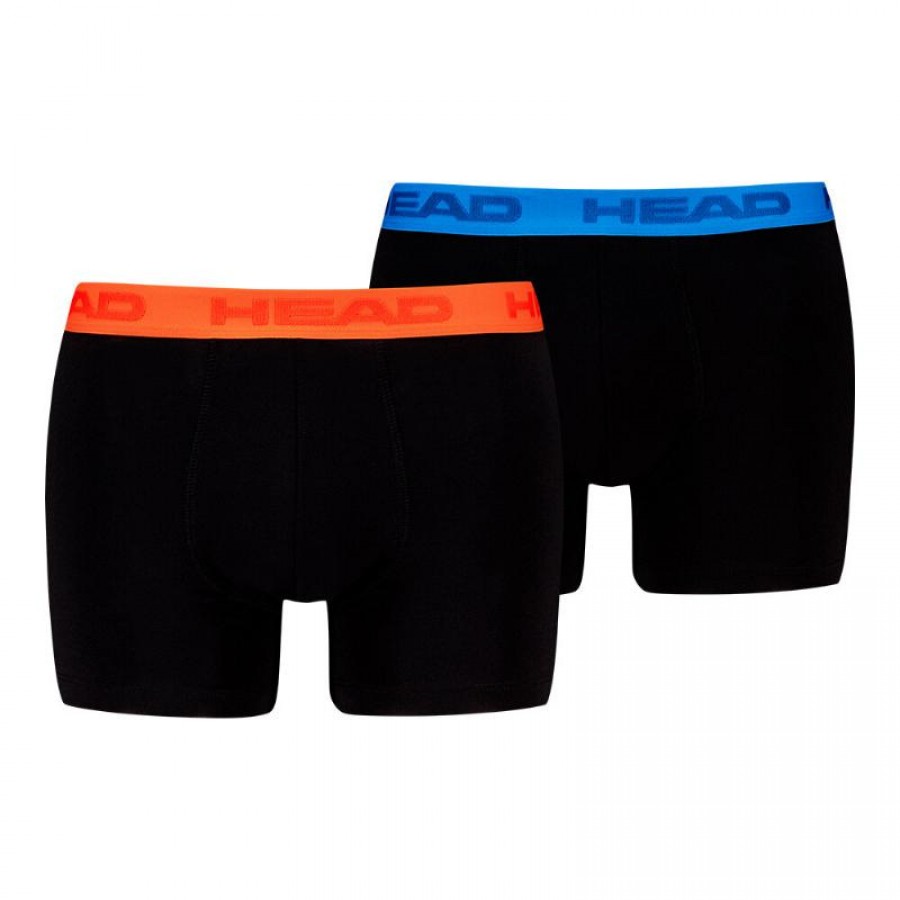 Boxers Head Naranja Azul Negro 2 Unidades  Oferta + Barato