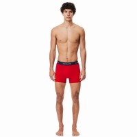 Cuecas Lacoste Azul Marinho Branco Vermelho 3 Unidades  Oferta + Barato