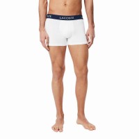 Lacoste Pique Navy Blue White Red Boxers 3 Units  Offer + Cheap
