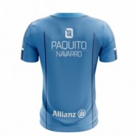 Camiseta Bullpadel Paquito Navarro Joyce Azul Fluor 2019 II Junior