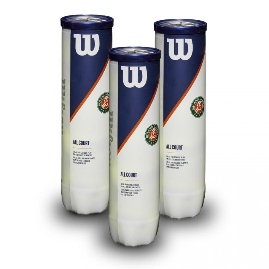 Pack of 3 Wilson Roland Garros 4-Pack Dinghies