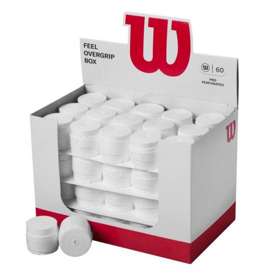 Wilson Feel Pro Perforated Case White 60 Overgrips