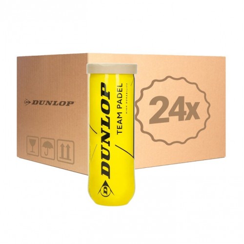 Cajon 72 Pelotas - 24 Botes de 3 uds - Dunlop Team Padel Cajon 72 Pelotas - 24 Botes de 3 uds - Dunlop Team Padel