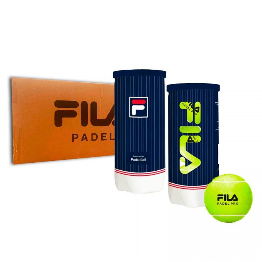 Cajon 72 Pelotas - 24 Botes de 3 uds - Fila Padel Premium Pro  Oferta + Barato
