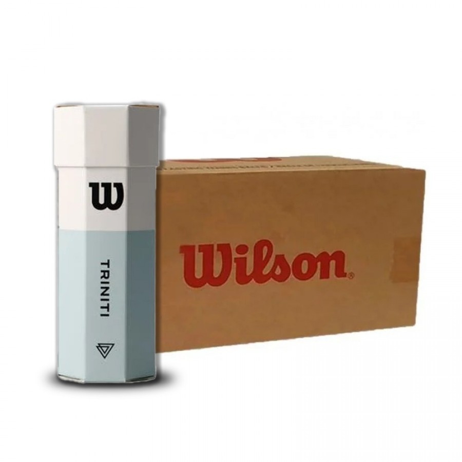 Cajon 72 Pelotas - 24 Potes de 3 unidades - Wilson Padel Triniti  Oferta + Barato