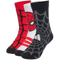 Adidas Spiderman Socks White Red Black 3 Pairs  Offer + Cheap