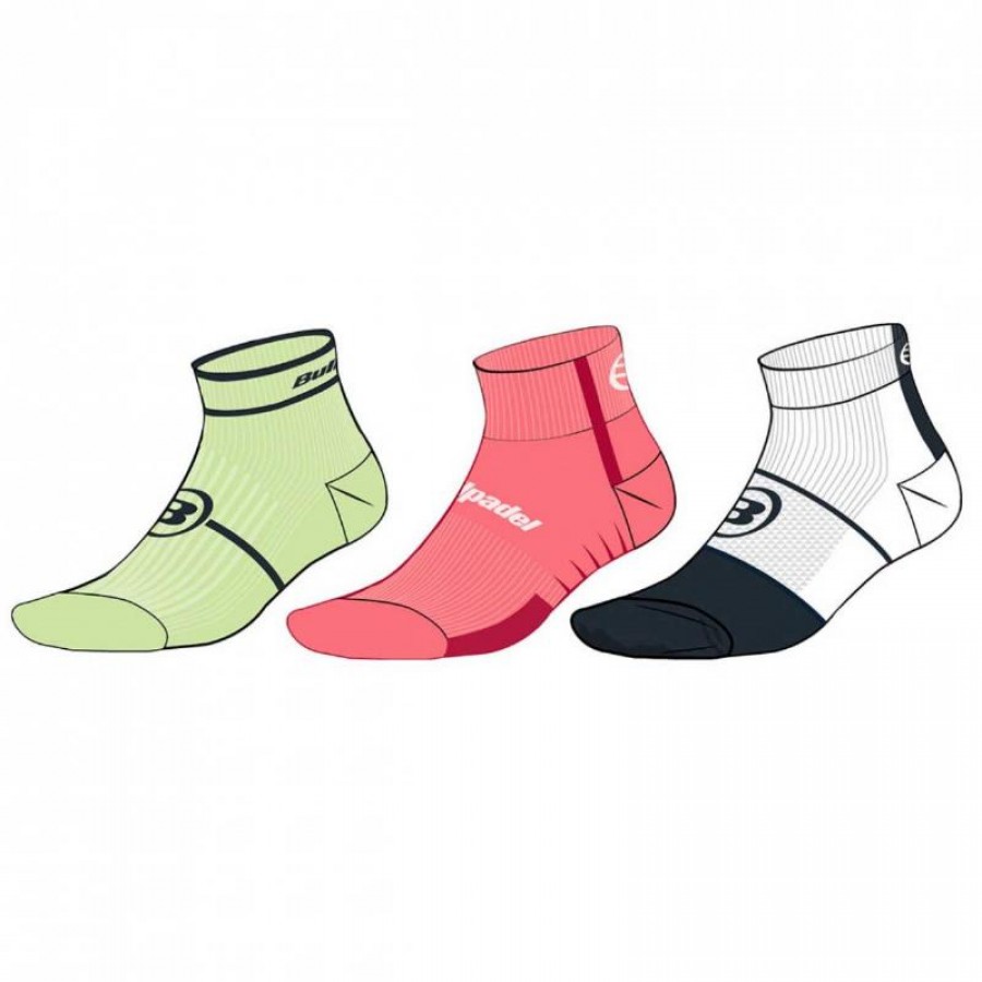 Bullpadel BP2402 Chaussettes 3 Paires  Offre - Pas cher