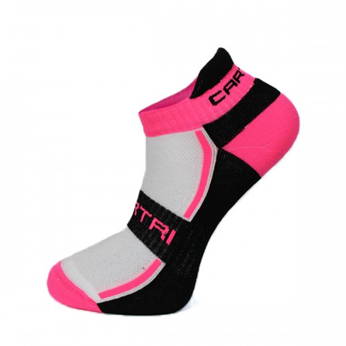 Cartri Slash Crew Calze Fucsia Bianche 1 Paio Cartri Slash Crew Calze Fucsia Bianche 1 Paio