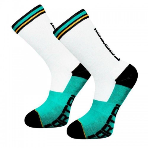 Cartri Titus High Bianco Verde Calzini 1 Paio Cartri Titus High Bianco Verde Calzini 1 Paio