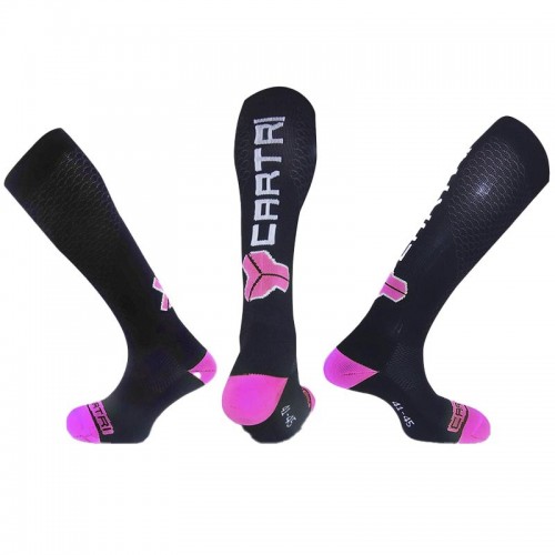 Calze a compressione Cartri crepuscolo Rosa Nero Calze a compressione Cartri crepuscolo Rosa Nero