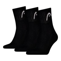 Calcetines Head All Sports Short Crew Negro 3 Peças  Oferta + Barato