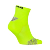 Calcetines Head Performance Padel Quarter Amarillo Fluor 1 Par  Oferta + Barato