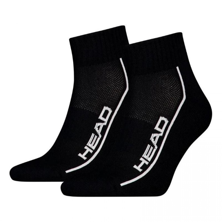 Calcetines Head Performance Quarter Negro 2 Pares  Oferta + Barato