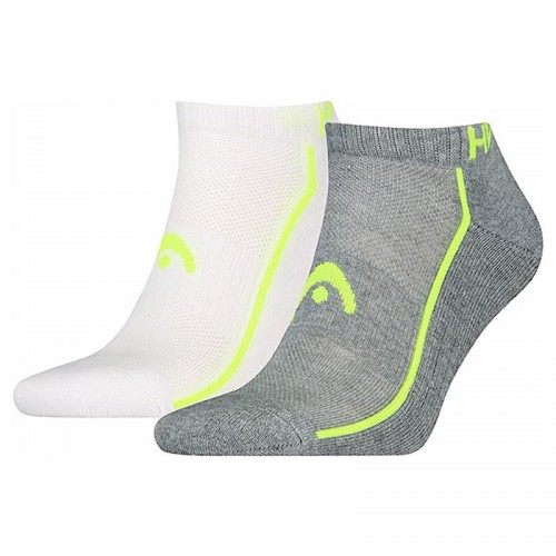 Head Performance Sneaker Calze Bianco Grigio Lime 2 Paia Head Performance Sneaker Calze Bianco Grigio Lime 2 Paia
