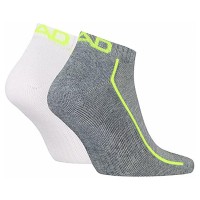 Meias de Tênis Head Performance Branco Cinza Lima 2 Pares  Oferta + Barato