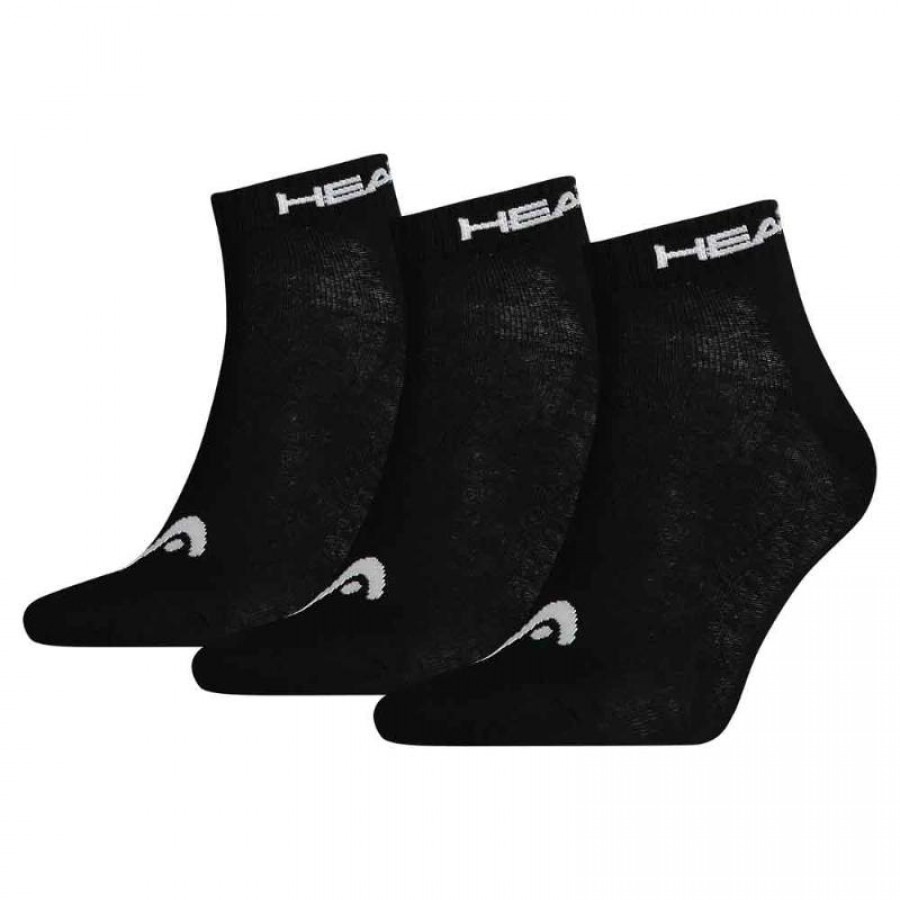 Head Quarter Socks Black 3 Pairs