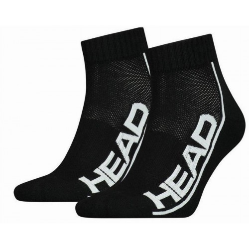 Calze Head Stripe Quarter Nero Bianco 2 Paia Calze Head Stripe Quarter Nero Bianco 2 Paia