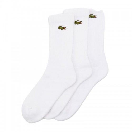 Calze Lacoste Sport High Cut Bianco 3 Paia Calze Lacoste Sport High Cut Bianco 3 Paia