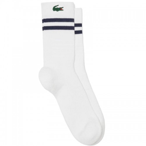 Calzini Lacoste Sport High Cut Bianco Navy 1 Paio Calzini Lacoste Sport High Cut Bianco Navy 1 Paio