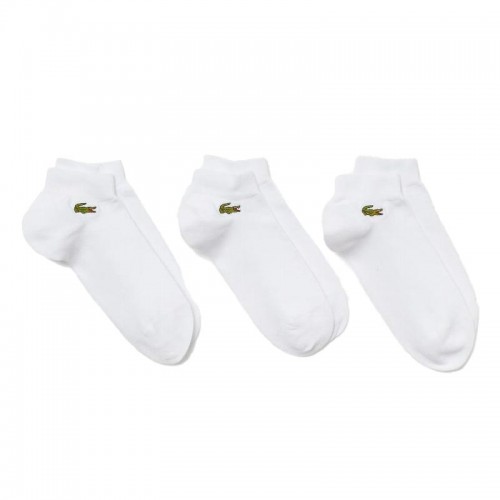 Calze Lacoste Sport Cut Bianco Basso 3 Paia Calze Lacoste Sport Cut Bianco Basso 3 Paia