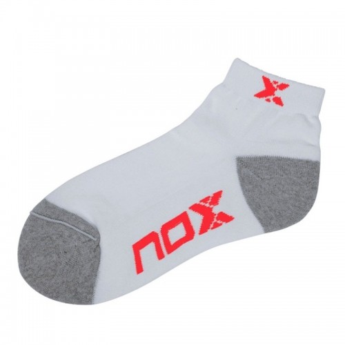 Nox Calzini bianchi arancioni 1 paio Nox Calzini bianchi arancioni 1 paio