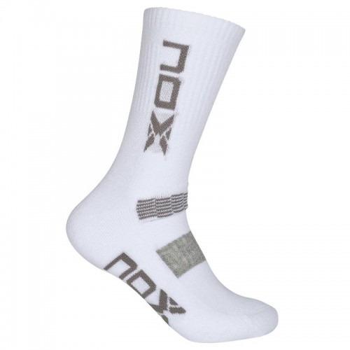 Nox Pro Calze Bianche Grigie 1 Paio Nox Pro Calze Bianche Grigie 1 Paio