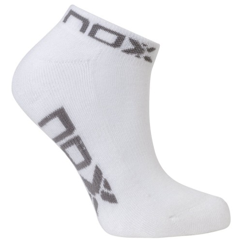 Calze Nox Caviglia Bianco Grigio 1 Paio Calze Nox Caviglia Bianco Grigio 1 Paio