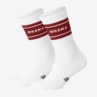 Osaka Colourway Garnet White Socks 2 Units