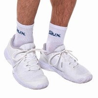 Calcetines Siux Reveal Caña Media Blanco Turquesa 2 Pares  Oferta + Barato